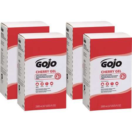 Gojo 67.6 fl oz (2 L) PRO TDX Refill Cherry Gel Pumice Hand Cleaner 4 PK GOJ729004